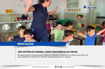 UMA HISTÓRIA DE SABORES, CORES E DESCOBERTAS NA CRECHE