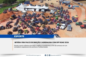 IBITIÚRA VIRA PALCO DE EMOÇÃO E ADRENALINA COM OFF ROAD 2026