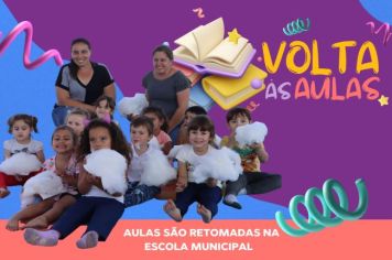 AULAS SÃO RETOMADAS NA ESCOLA MUNICIPAL 