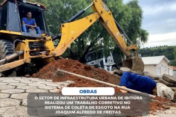 SETOR DE INFRAESTRUTURA URBANA DE IBITIÚRA INTENSIFICA TRABALHOS DE MANUTENÇÃO NAS REDES DE ESGOTO E PLUVIAL