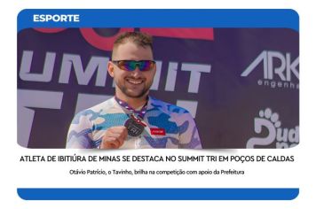 ATLETA DE IBITIÚRA DE MINAS SE DESTACA NO SUMMIT TRI EM POÇOS DE CALDAS