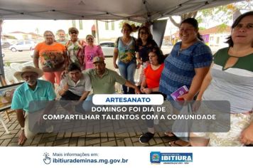 DOMINGO FOI DIA DE COMPARTILHAR TALENTOS COM A COMUNIDADE