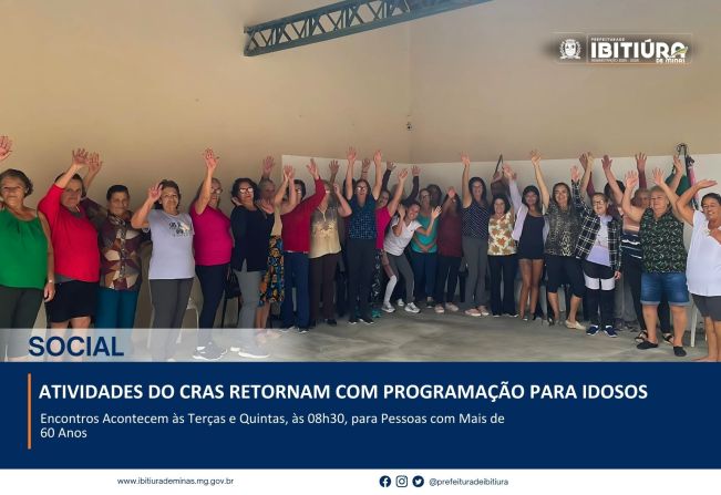 Atividades do CRAS Retornam com Programação para Idosos