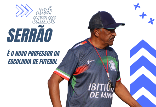 JOSÉ CARLOS SERRÃO É O NOVO PROFESSOR DA ESCOLINHA DE FUTEBOL