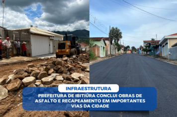 PREFEITURA DE IBITIÚRA CONCLUI OBRAS DE ASFALTO E RECAPEAMENTO EM IMPORTANTES VIAS DA CIDADE