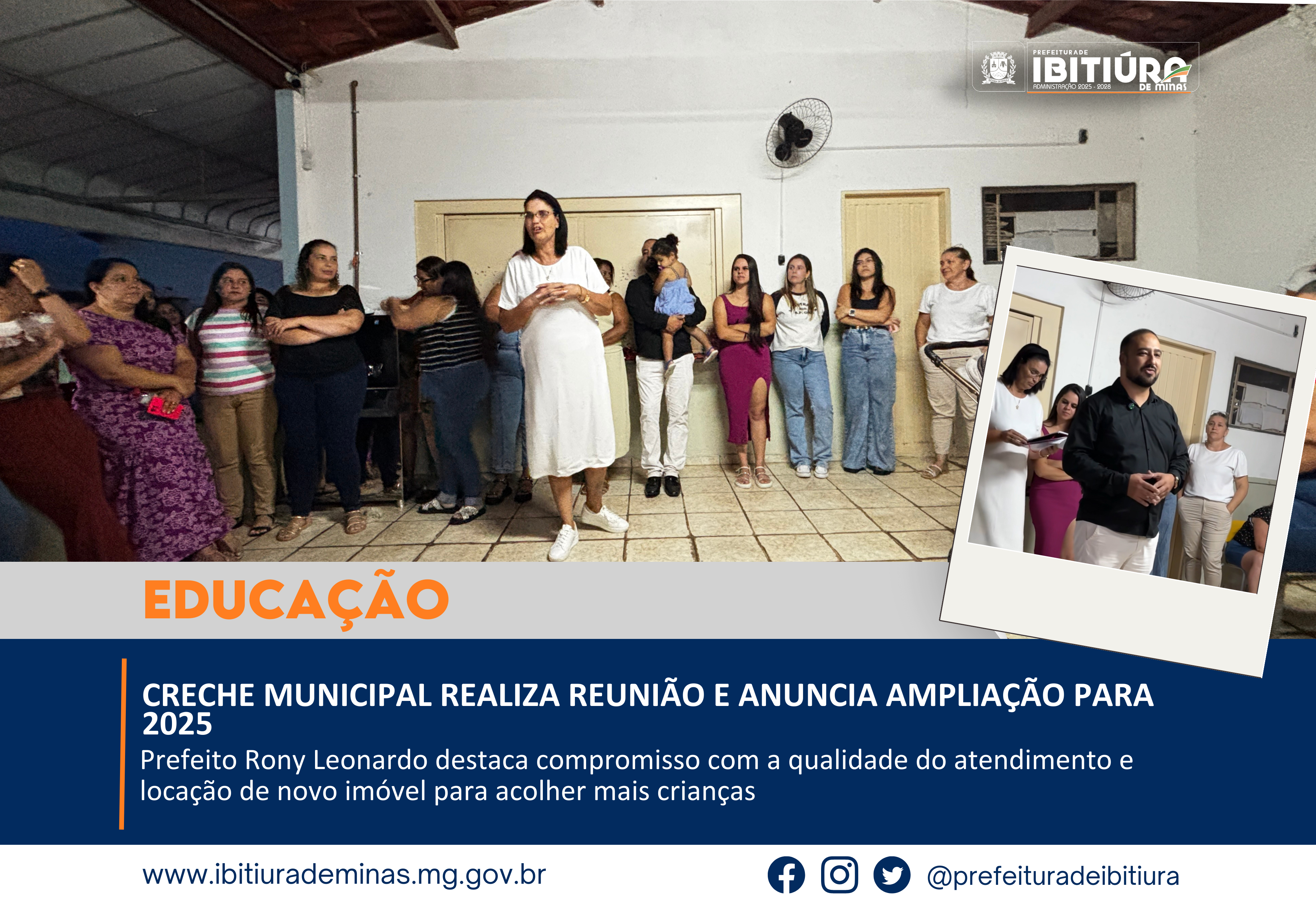 CRECHE MUNICIPAL REALIZA REUNIÃO E ANUNCIA AMPLIAÇÃO PARA 2025