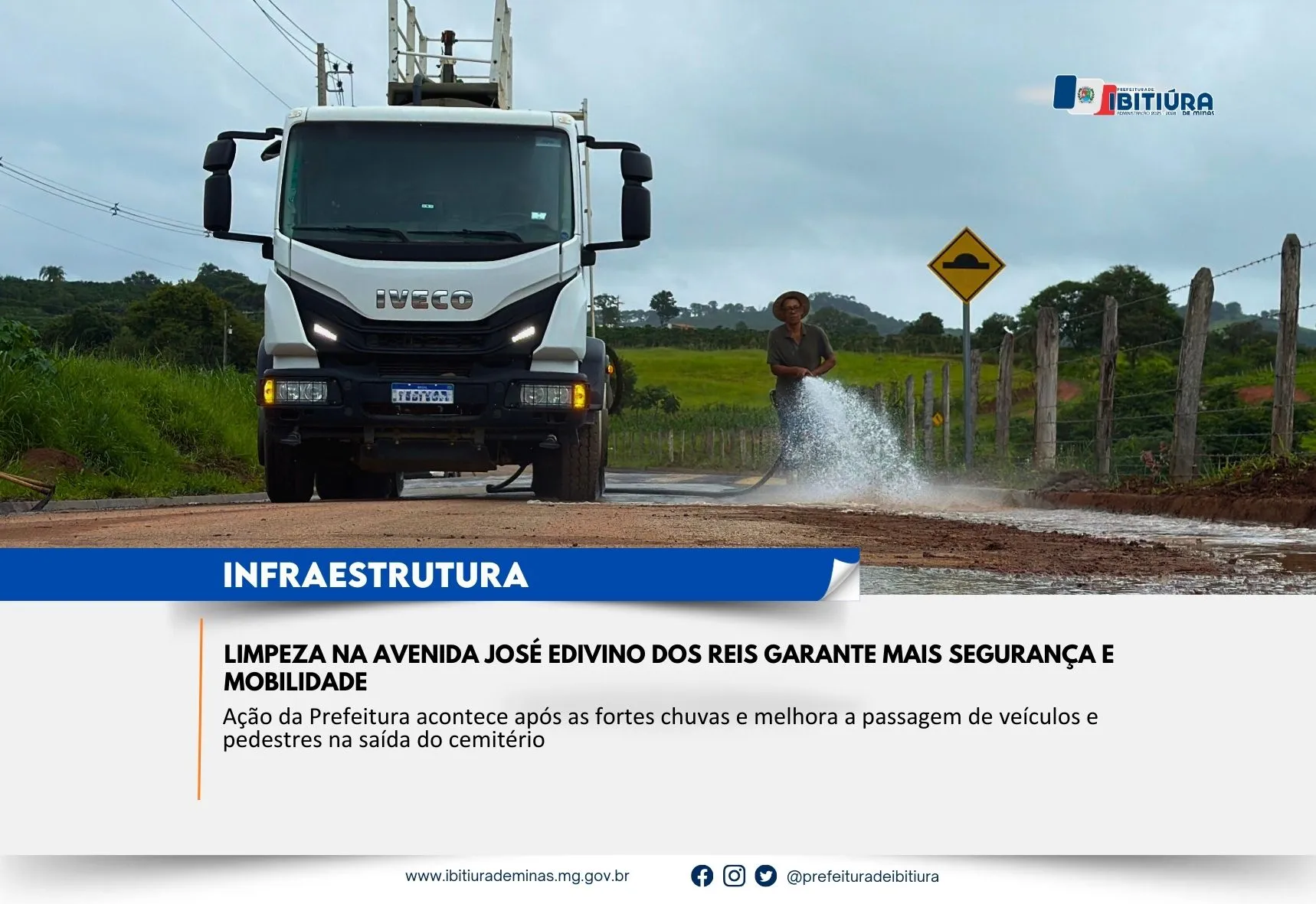 LIMPEZA NA AVENIDA JOSÉ EDIVINO DOS REIS GARANTE MAIS SEGURANÇA E MOBILIDADE